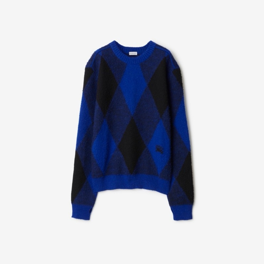Burberry Argyle Wool Sweater in Knight